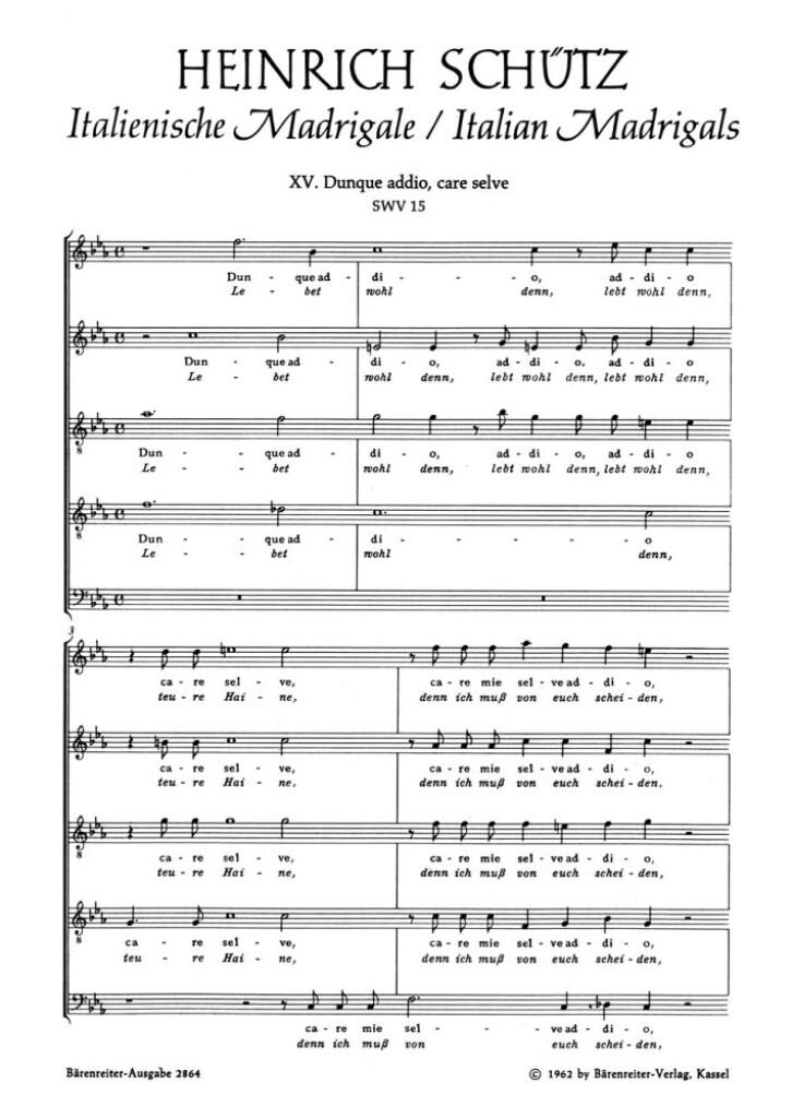 Italienisches Madrigal Nr. 15